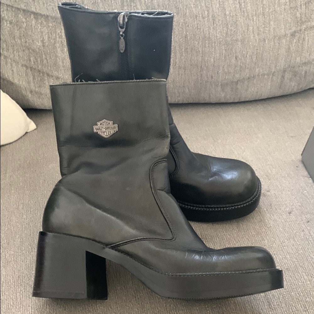 Harley-Davidson Women's Black Leather Boots
